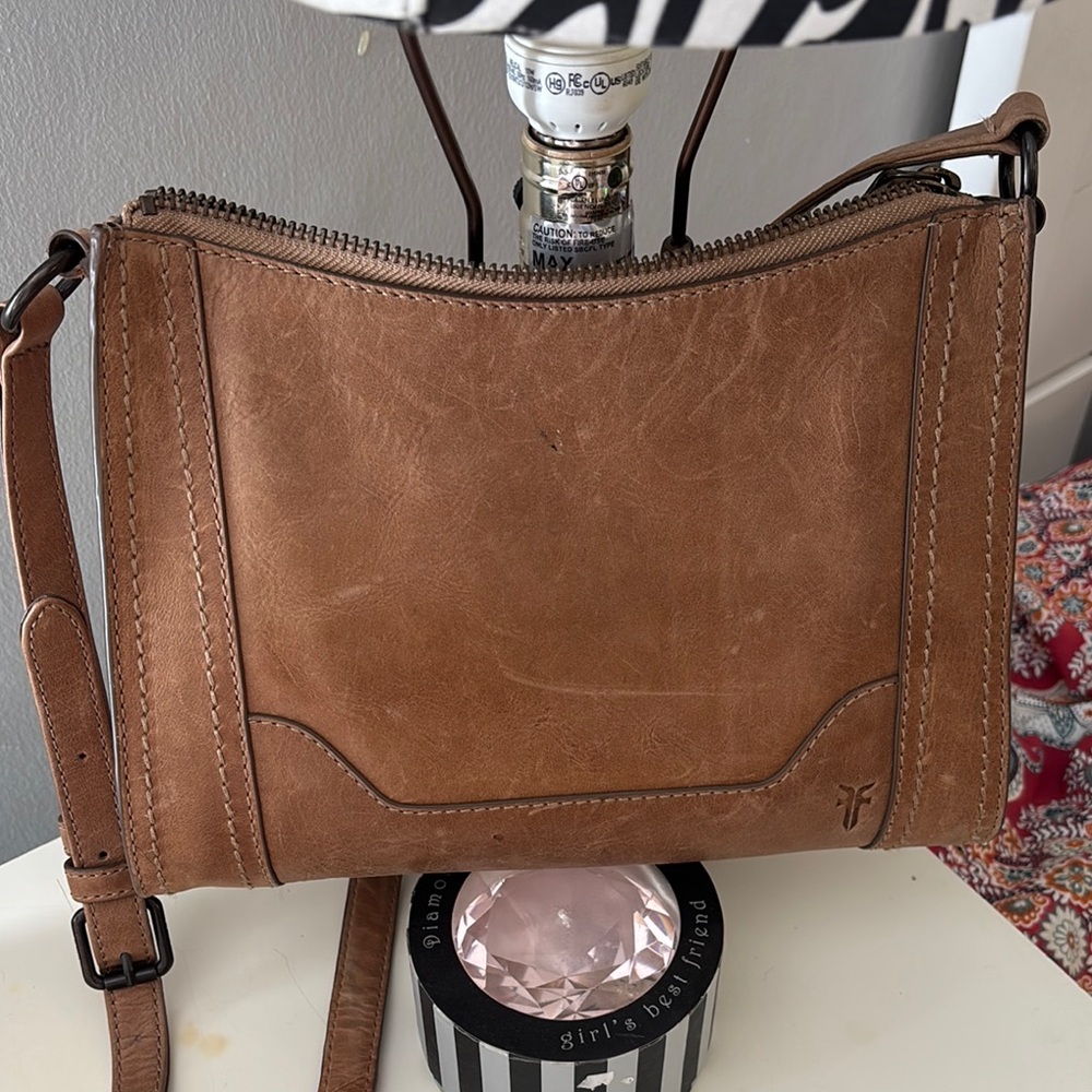 Frye Brown Leather Crossbody Bag